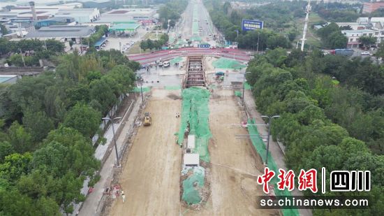 项目建设现场。 旌阳区融媒体中心供图